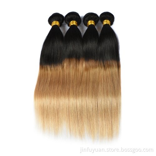 Human Hair 1B/27 Weave Bundle, Virgin Hair Wholesale,High Quality Double weft Hair Bundle
